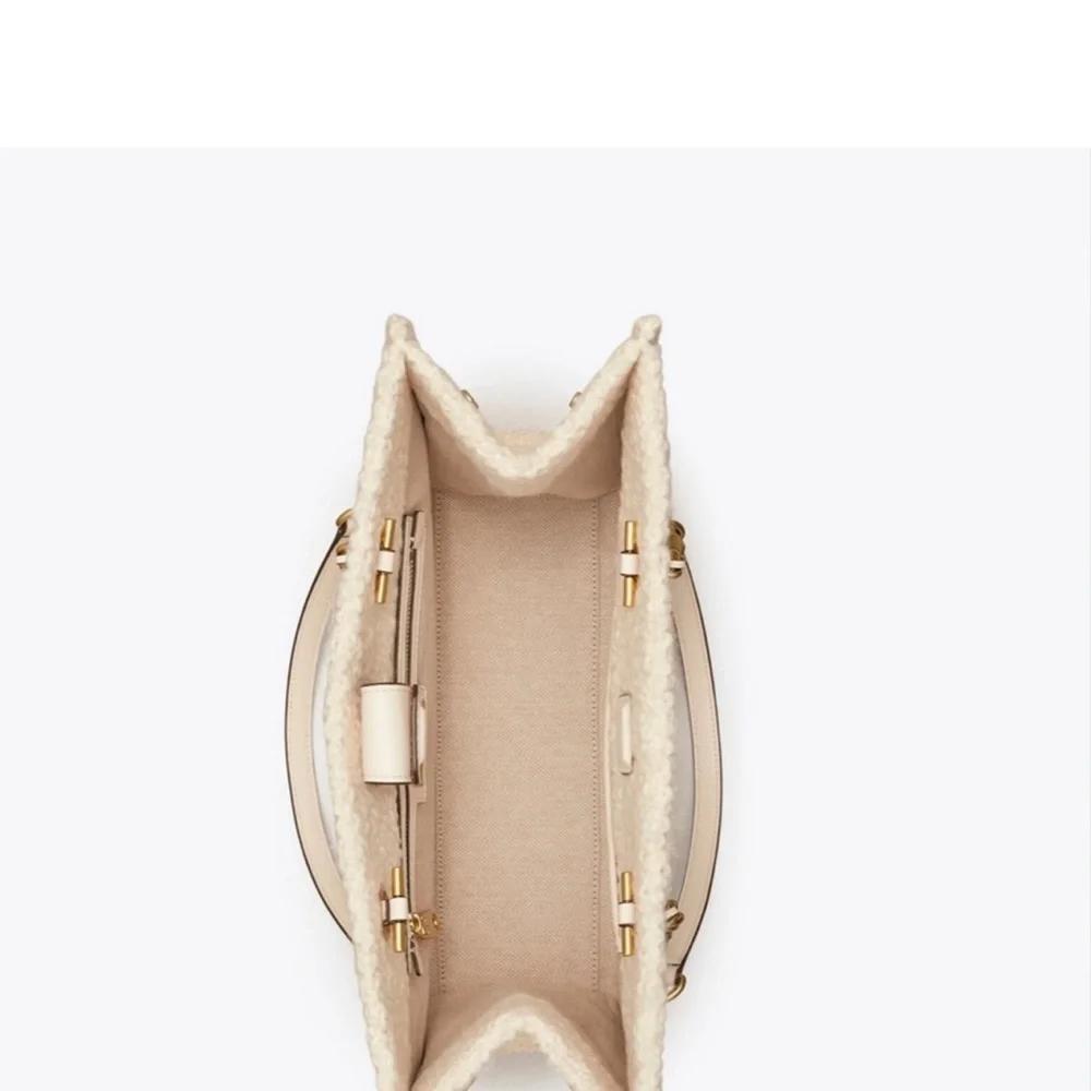 Tory Burch- Ella Boucle Chain Tote, “New Ivory”, NO LONGER AVAILABLE IN STORES